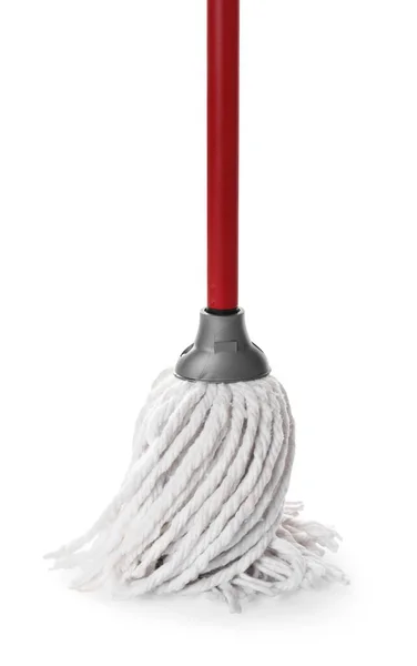 One String Mop Isolated White Cleaning Tool — Stock Photo, Image
