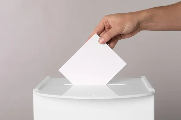 배경에 투표용지를 — 스톡 사진