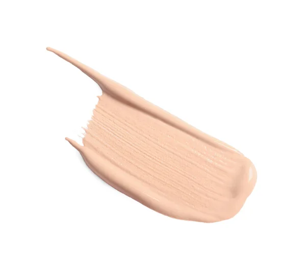 Smear Skin Foundation Isolated White Top View — Stock Photo, Image
