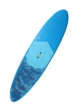 Bir SUP tahtası beyaza izole edilmiş. Su sporu