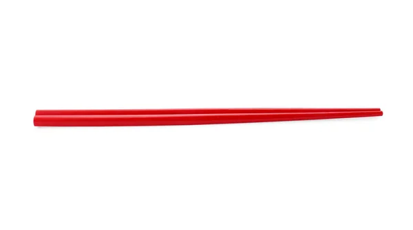 Pair Red Chopsticks Isolated White — Stock Photo, Image