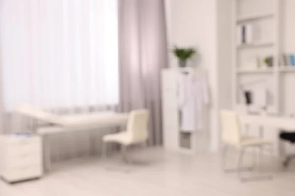 Blurred View Medical Office Interior Doctor Workplace — Stock Photo, Image