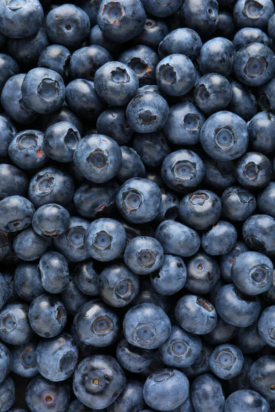 Tasty Fresh Blueberries Background Top View — Stock Photo, Image