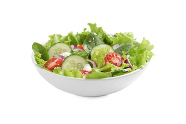 Beyaz kasede nefis salata.