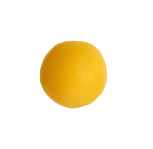 Een Sinaasappelpil Witte Achtergrond Geneeskundige Behandeling — Stockfoto
