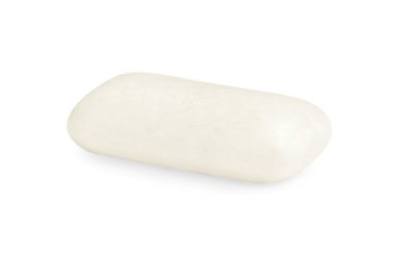 Beyaza izole edilmiş lezzetli bir sakız.