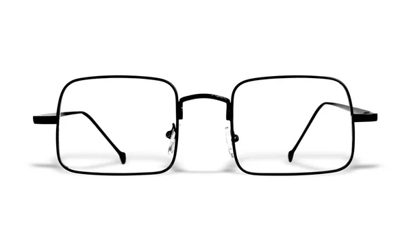 Snygga Par Glasögon Isolerade Vitt — Stockfoto