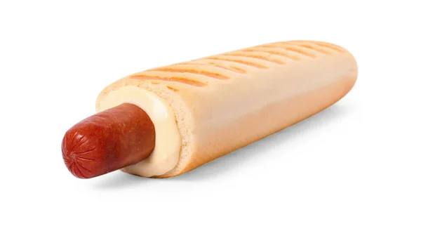Tasty French Hot Dog Sauce Isolated White — Stock Photo, Image