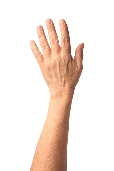 Closeup View Woman Hand Aging Skin — Stock Photo, Image