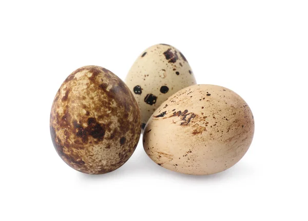 白い背景に美しい模倣されたウズラの卵 — ストック写真