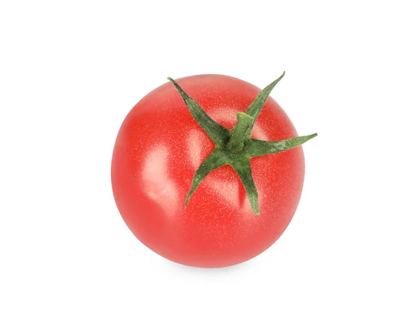 Pomodoro Rosso Maturo Isolato Bianco — Foto Stock