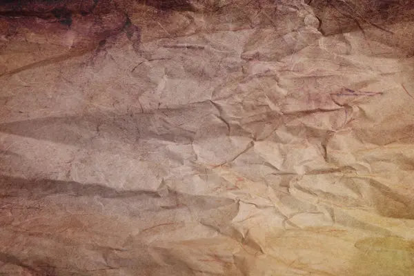 Arkaplan Olarak Buruşmuş Parşömen Kağıdının Dokusu Üst Görünüm — Stok fotoğraf