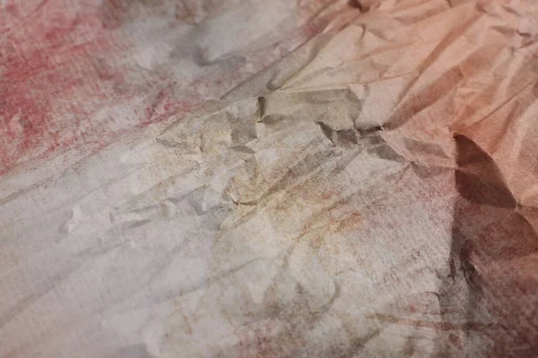 Arkaplan Olarak Buruşmuş Parşömen Kağıdının Dokusu Yakın Plan — Stok fotoğraf