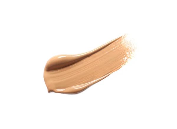 Smear Skin Foundation Isolated White Top View — Stock Photo, Image