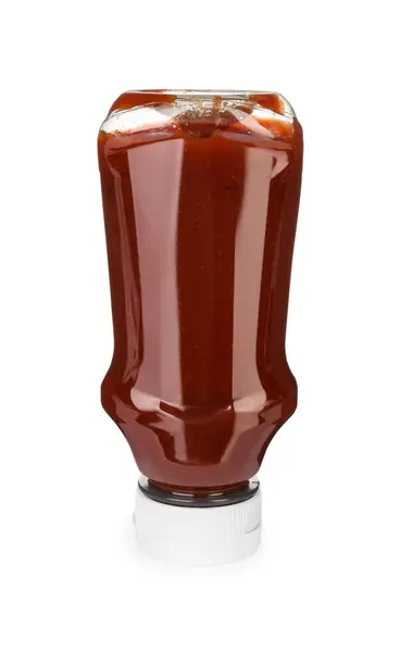 Bottle Tasty Ketchup Isolated White — Stock Photo, Image