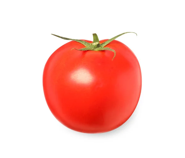 Frische Reife Tomaten Isoliert Auf Weiß Ansicht Von Oben — Stockfoto