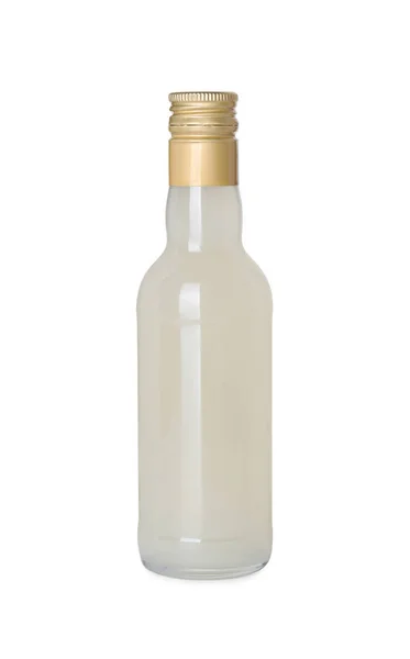 Бутылка Вкусного Сиропа Кофе Изолированного Белом — стоковое фото