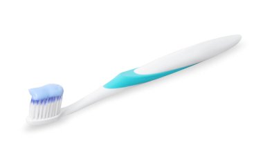 Gri arkaplanlı plastik diş fırçası