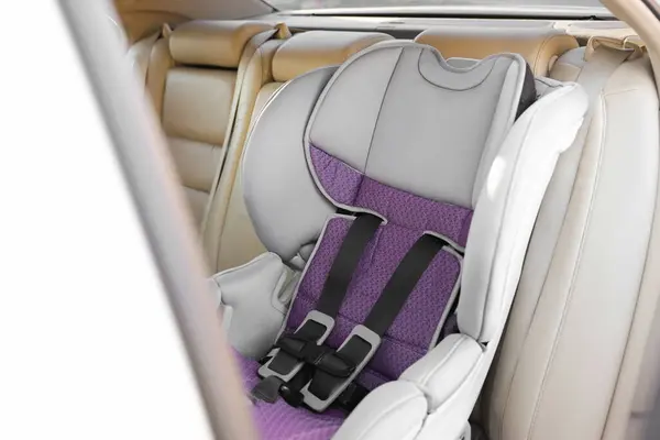 Порожнє Сучасне Дитяче Сидіння Безпеки Всередині Автомобіля — стокове фото