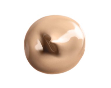 Sıvı deri temeli beyaz, üst görünümde izole