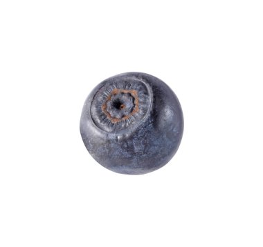 Lezzetli olgun bir yaban mersini beyazda izole edilmiş.