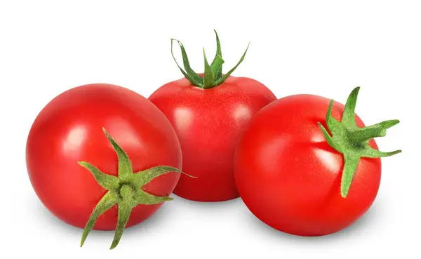Fresh Ripe Cherry Tomatoes Isolated White — Stock Photo, Image
