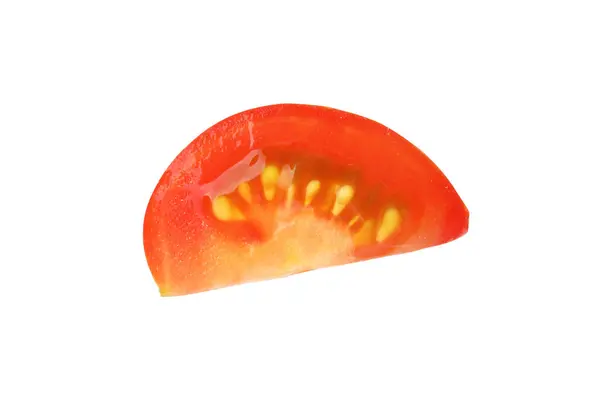 白色的成熟樱桃番茄片 — 图库照片