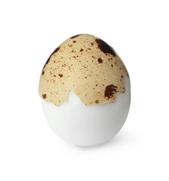 Beyaz Kabuklu Haşlanmış Bıldırcın Yumurtası — Stok fotoğraf