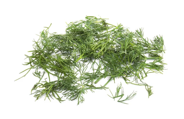 Pile Fresh Green Dill Isolated White — Stock Photo, Image