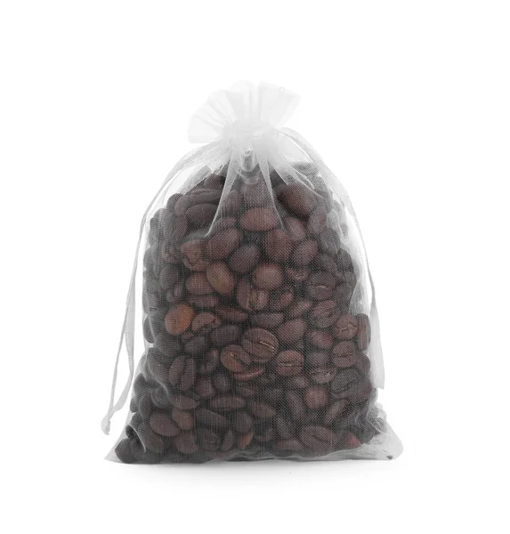 Scented Sachet Coffee Beans Isolated White — Stock Photo, Image