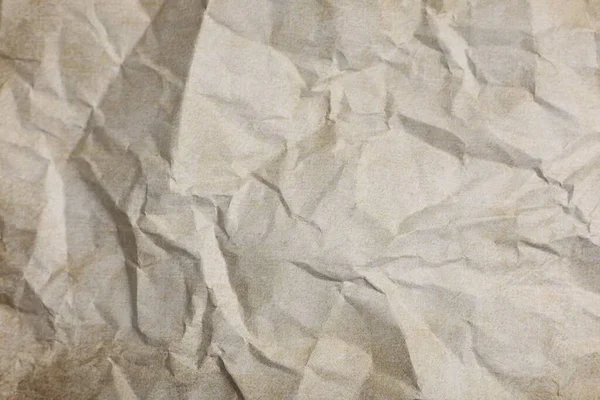 Textuur Van Verfrommeld Perkamentpapier Als Achtergrond Bovenaanzicht — Stockfoto