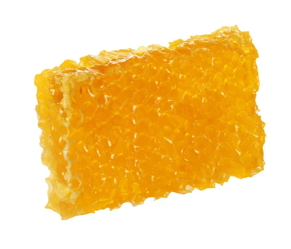 Natural Honeycomb Tasty Honey Isolated White — Stock Photo, Image