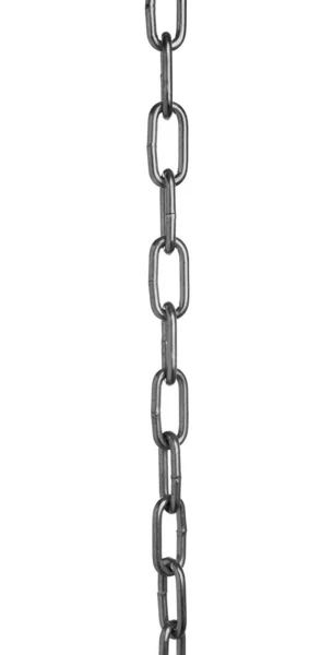 白で隔離された共通の金属の鎖 — ストック写真