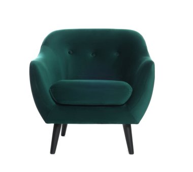 Beyaz tenli rahat bir koltuk.