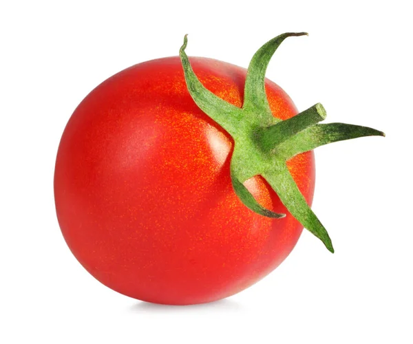 一个成熟的樱桃番茄被白色隔开 — 图库照片