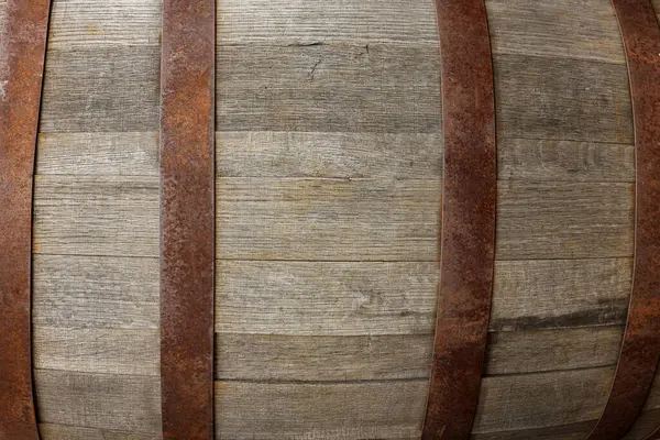 Traditional Wooden Barrel Background Closeup Wine Making — Stock Photo, Image