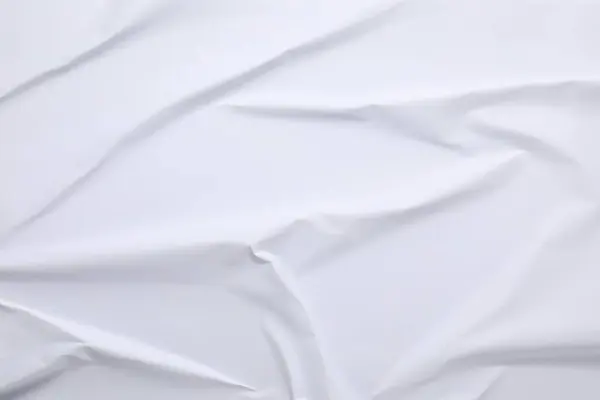 Белый Скомканный Лист Бумаги Качестве Фона Вид Сверху Стеновой Плакат — стоковое фото