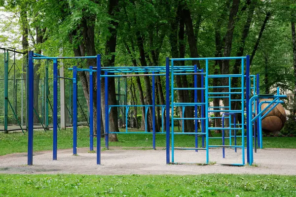 공원에서 체육관에 원숭이 — 스톡 사진