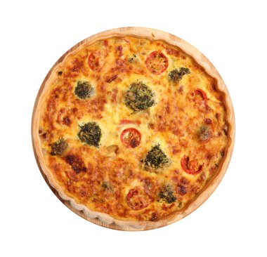 Lezzetli ev yapımı sebzeli kiş.