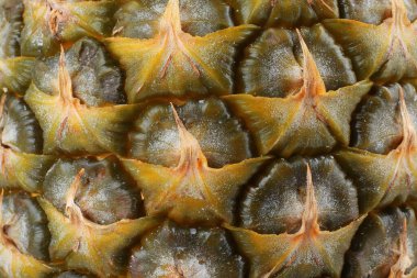 Arka plan olarak lezzetli olgun ananas, yakın çekim görünümü