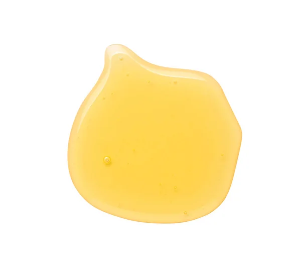 Drop Tasty Natural Honey Isolated White Top View — Stock Photo, Image