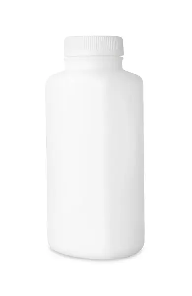 Blank Bottle Baby Powder Isolated White — Stock Photo, Image