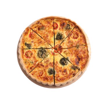 Lezzetli ev yapımı sebzeli kiş.