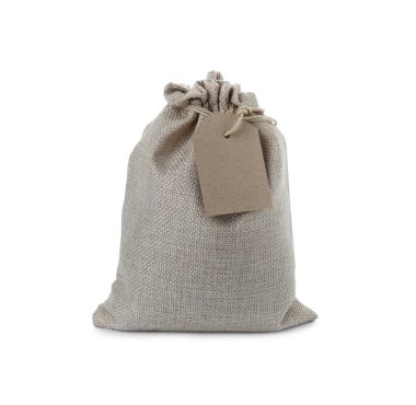 Bağlı çuval beyazı etiketli beyaz