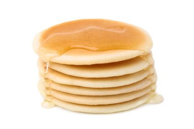 Beyaz ballı leziz krepler.