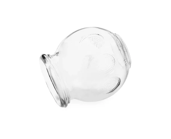Eine Glasschale Isoliert Auf Weiß Schröpfungstherapie — Stockfoto