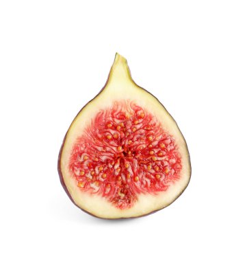 Taze incirin yarısı bembeyaz.