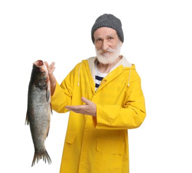 Balıkçı, beyaz balık yakalamış.