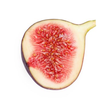 Taze incirin yarısı bembeyaz.