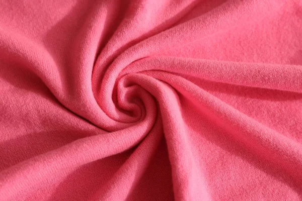 Mooie Roze Stof Als Achtergrond Bovenaanzicht — Stockfoto